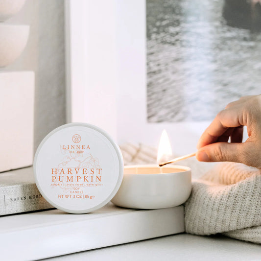 Linnea Candle, Harvest Pumpkin - Multiple Options