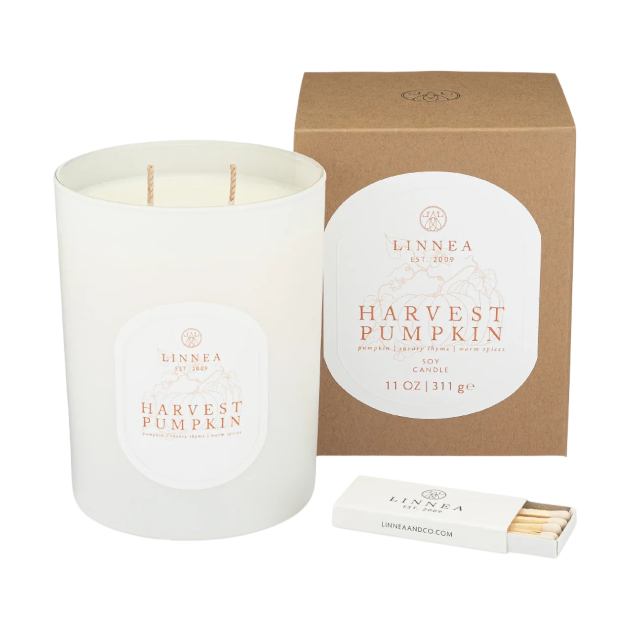 Linnea Candle, Harvest Pumpkin