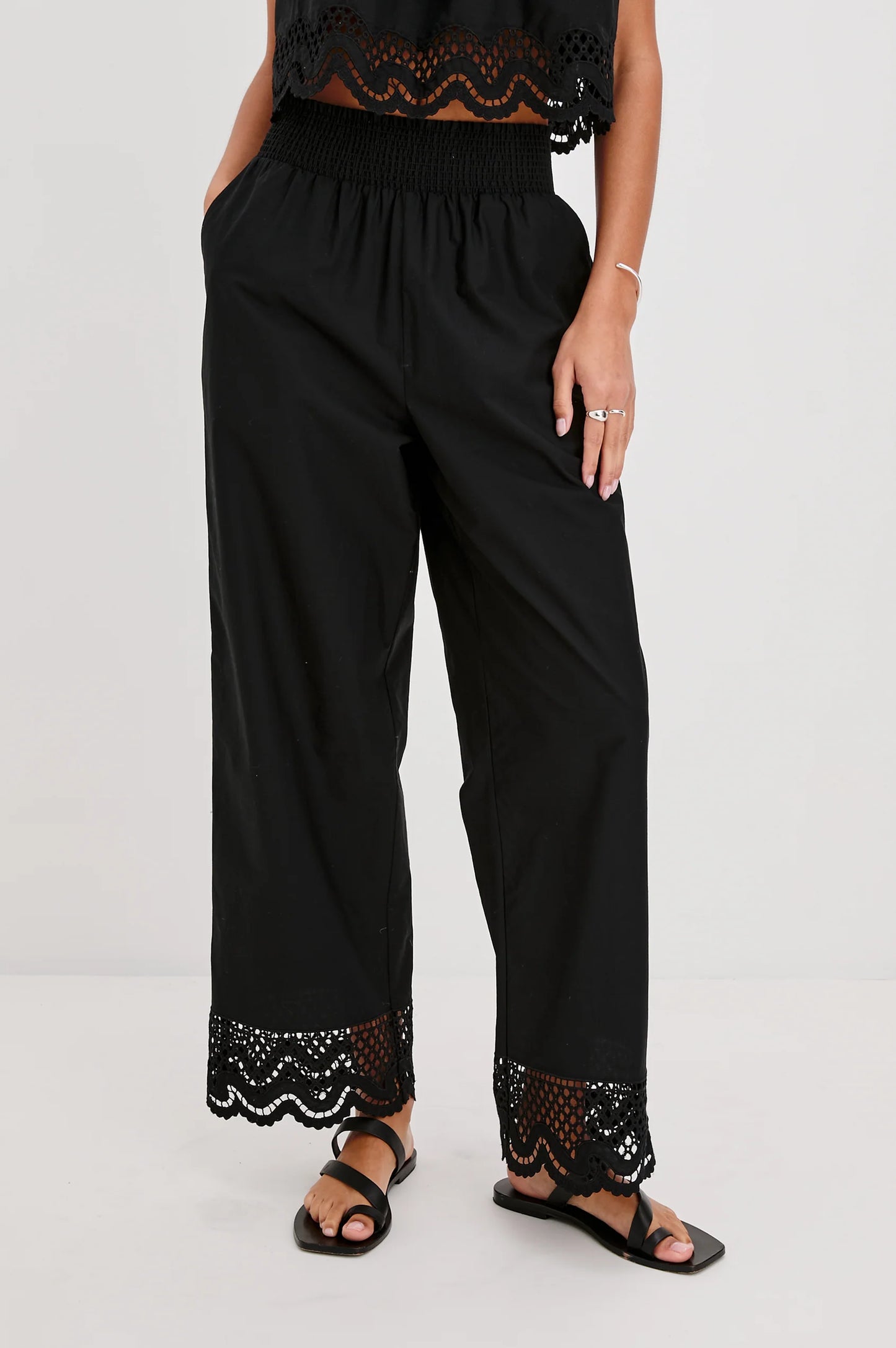 Rails Henrik Pant, Black Embroidery