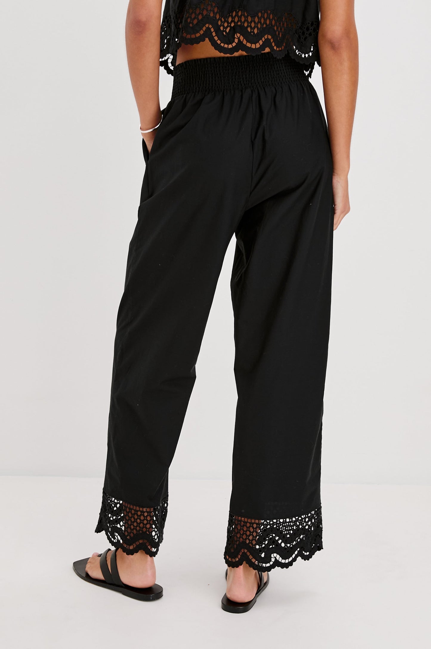 Rails Henrik Pant, Black Embroidery