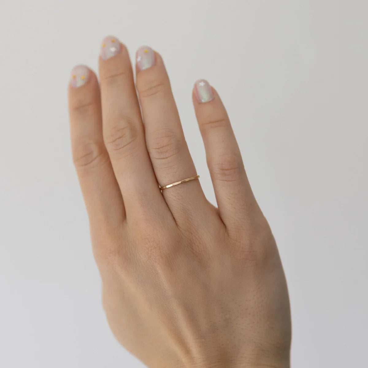 The Land of Salt Hammered Stacking Ring - Multiple Options