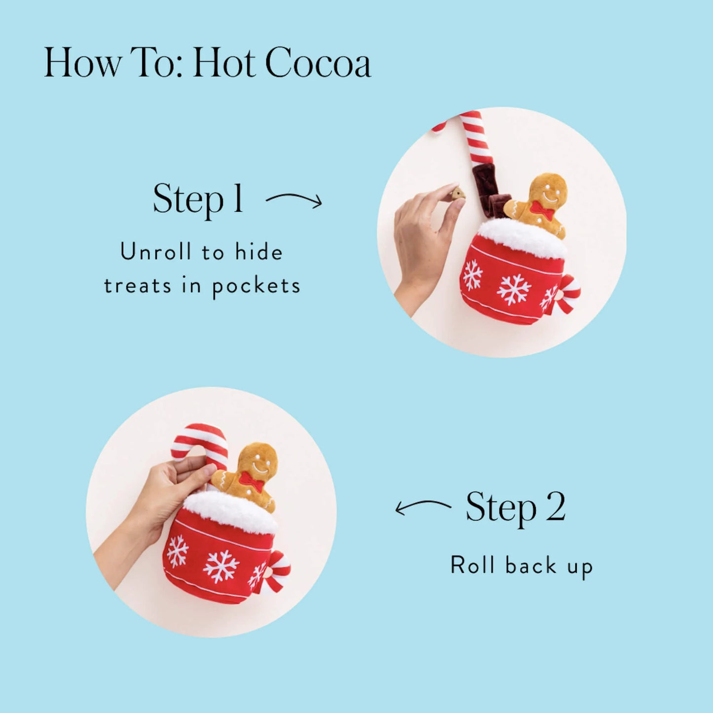 The Foggy Dog Holiday Hot Cocoa Interactive Snuffle Dog Toy