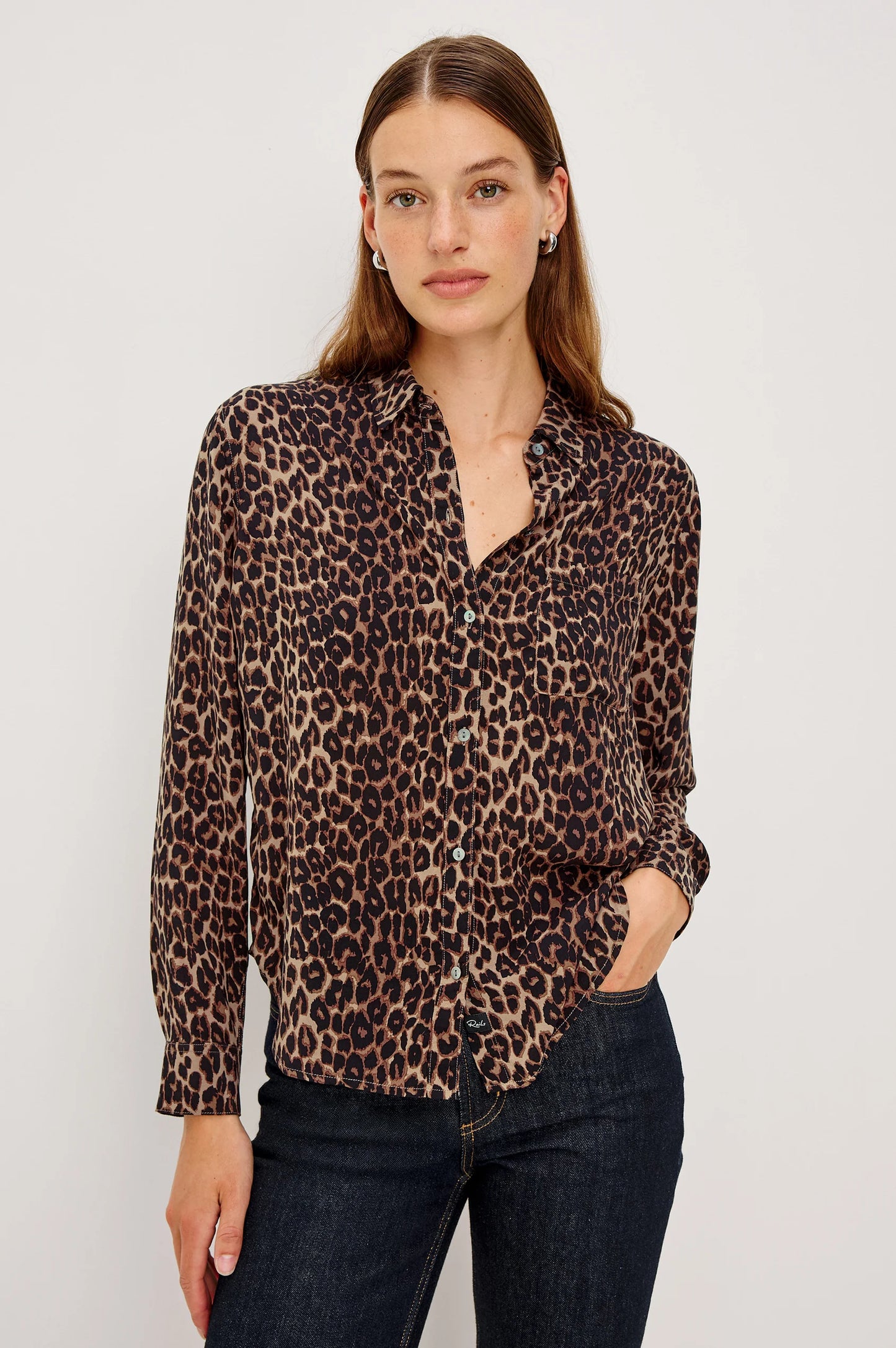 Rails Josephine Shirt, Brown Nala