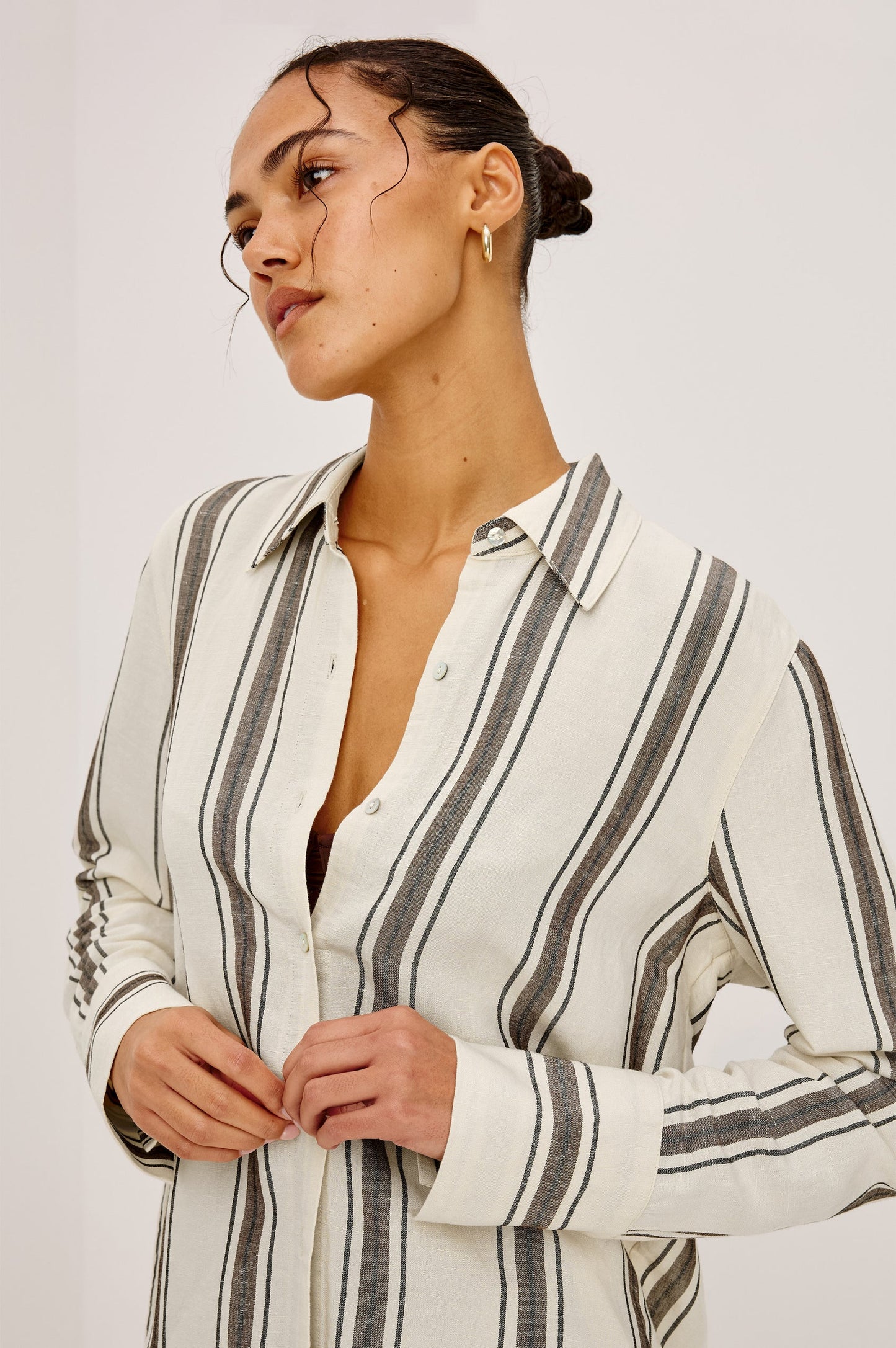 Rails Knox Shirt, Sequoia Stripe