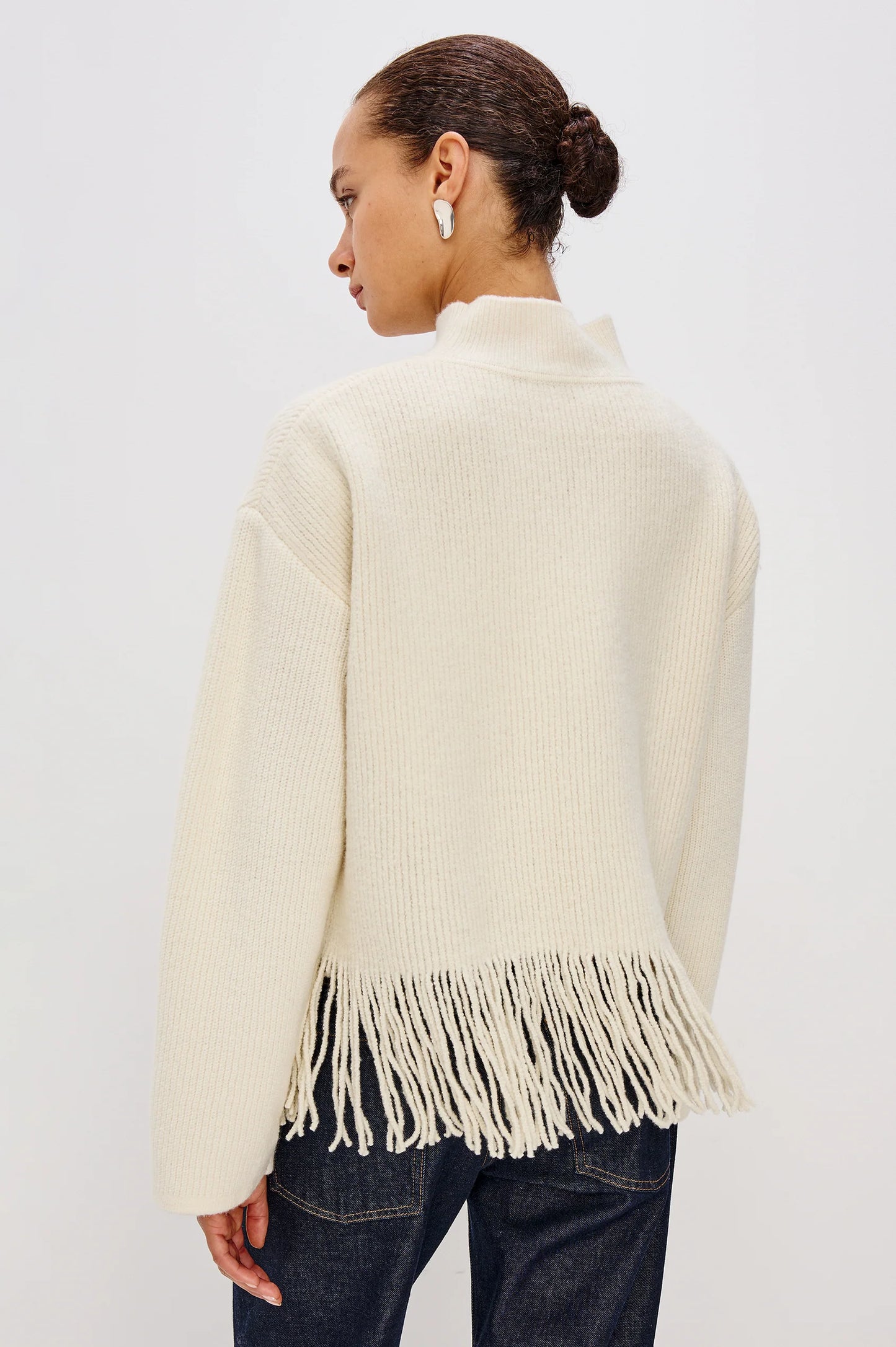 Rails Lise Sweater, Ivory Fringe