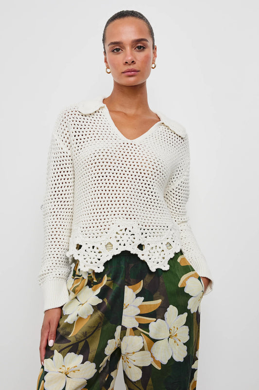 Rails Louise Sweater, Ivory