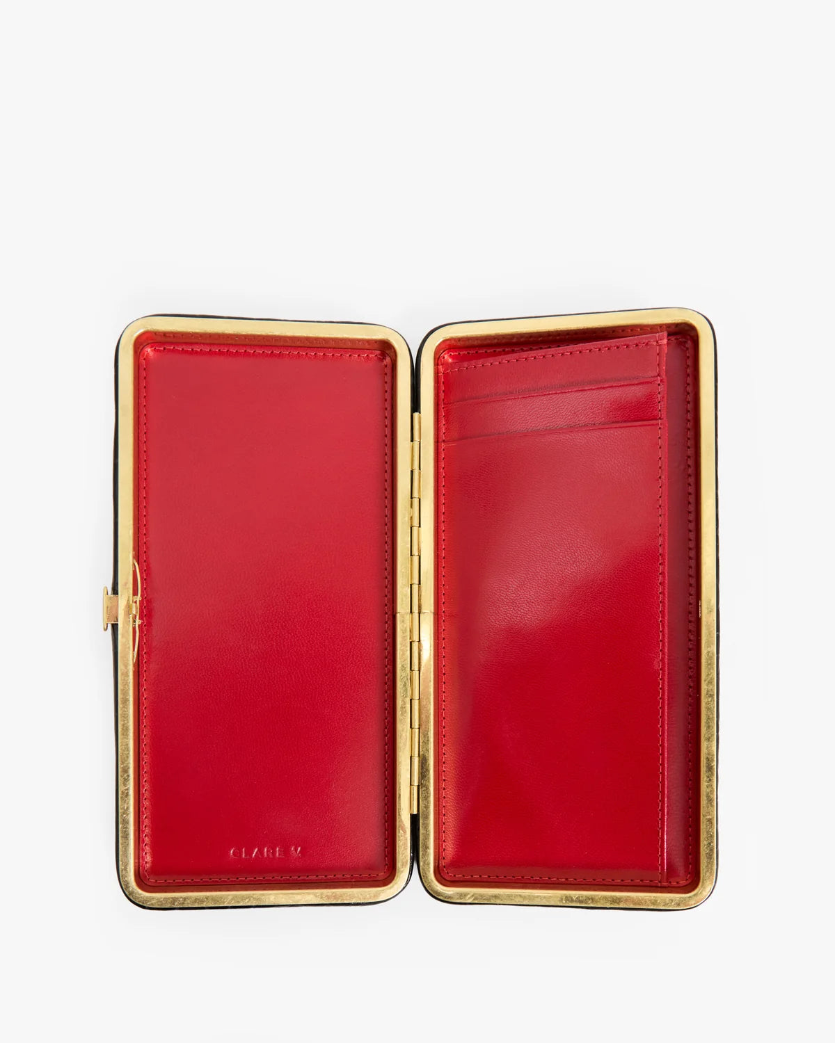 Clare V Le Tabac, Black Embossed Croco