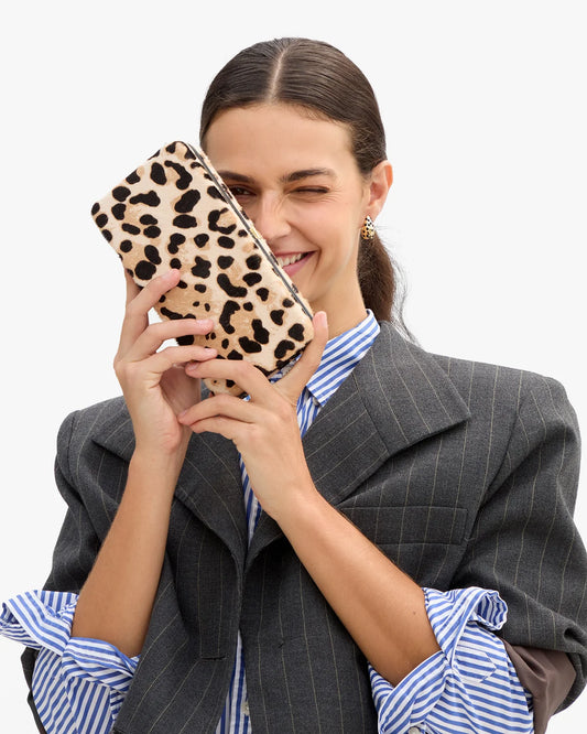 Clare V Le Tabac, Snow Leopard Hair-On