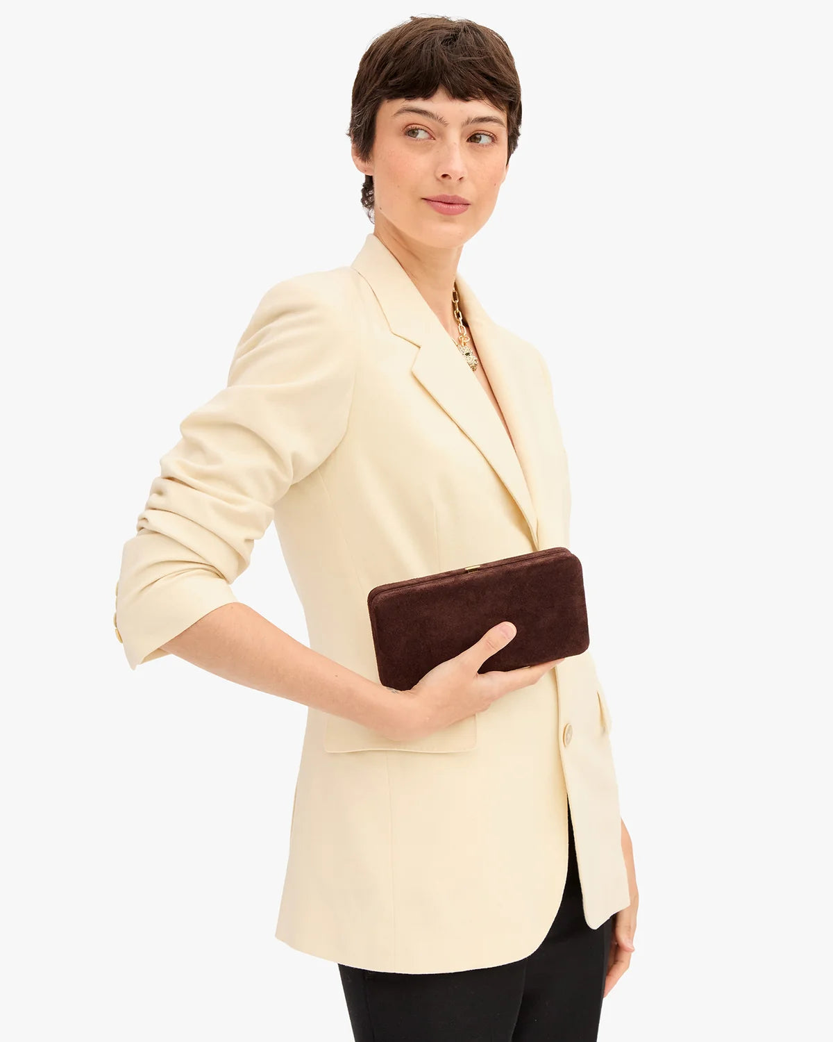 Clare V Le Tabac, Truffle Suede
