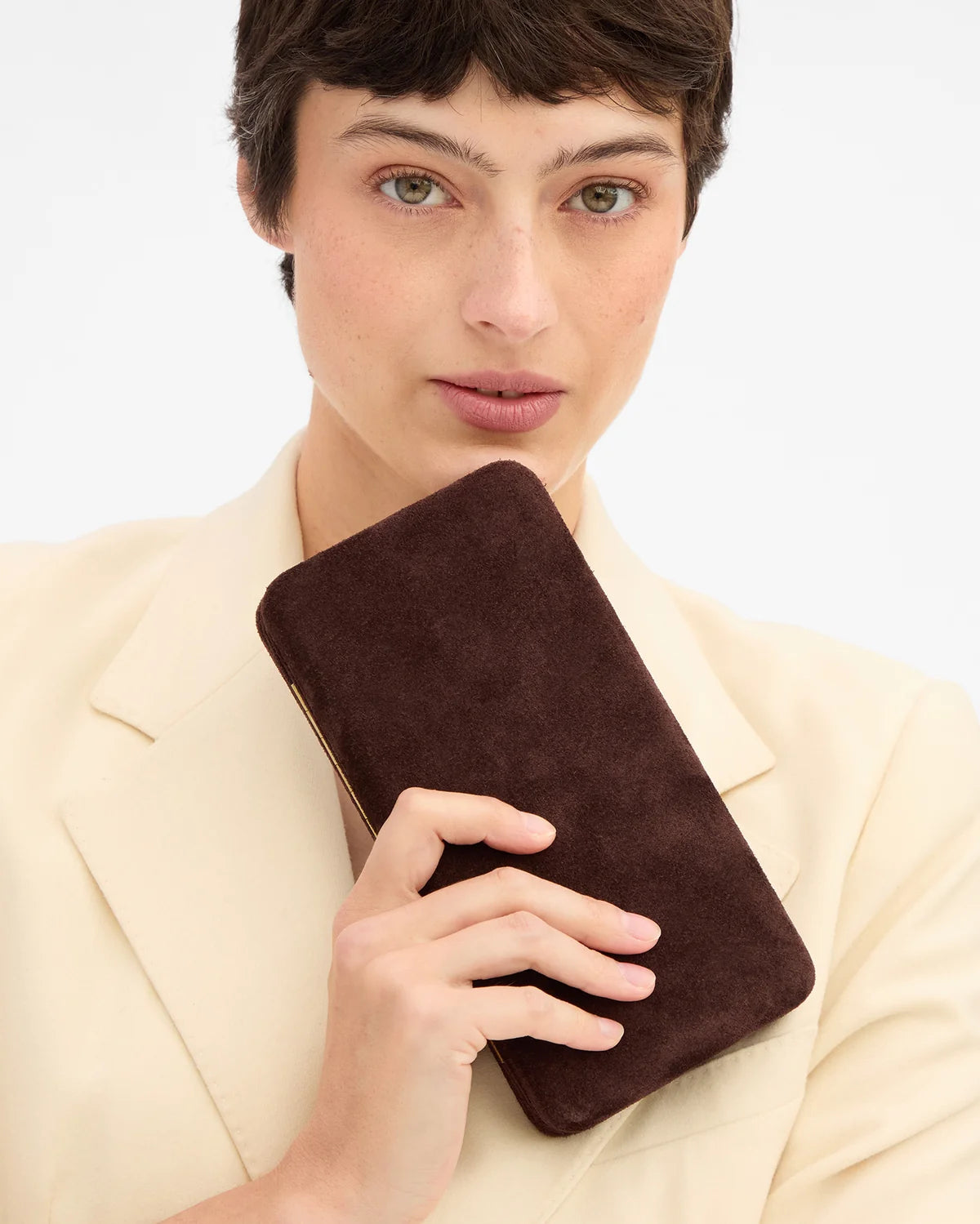 Clare V Le Tabac, Truffle Suede