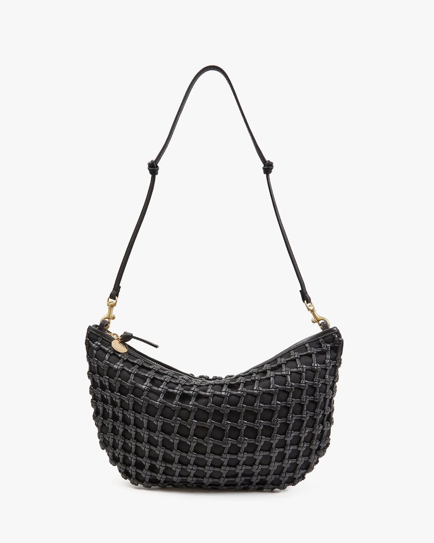Clare V Lune, Black Knot Woven Leather