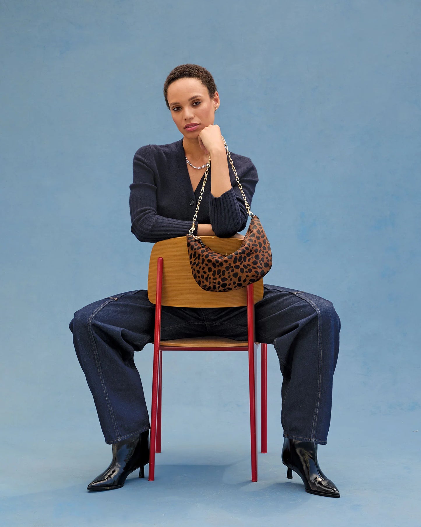 Clare V Lune, Tan Leopard