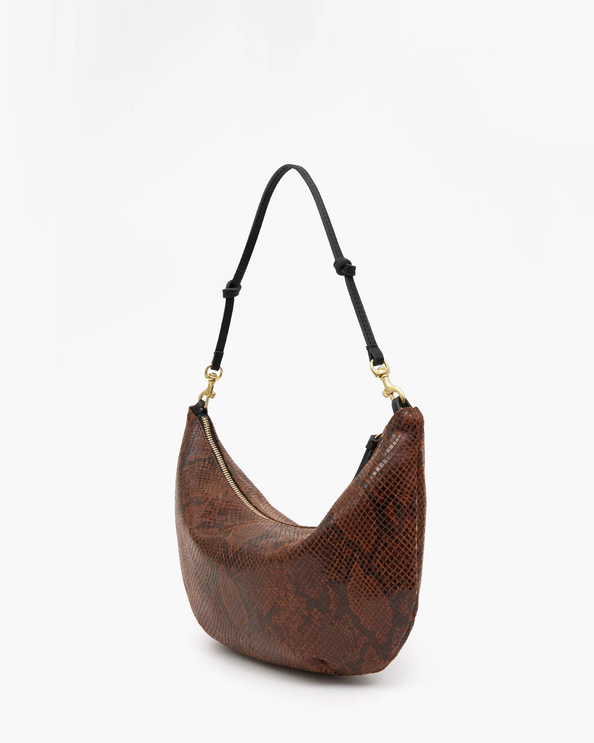 Clare V Lune, Auburn Embossed Python