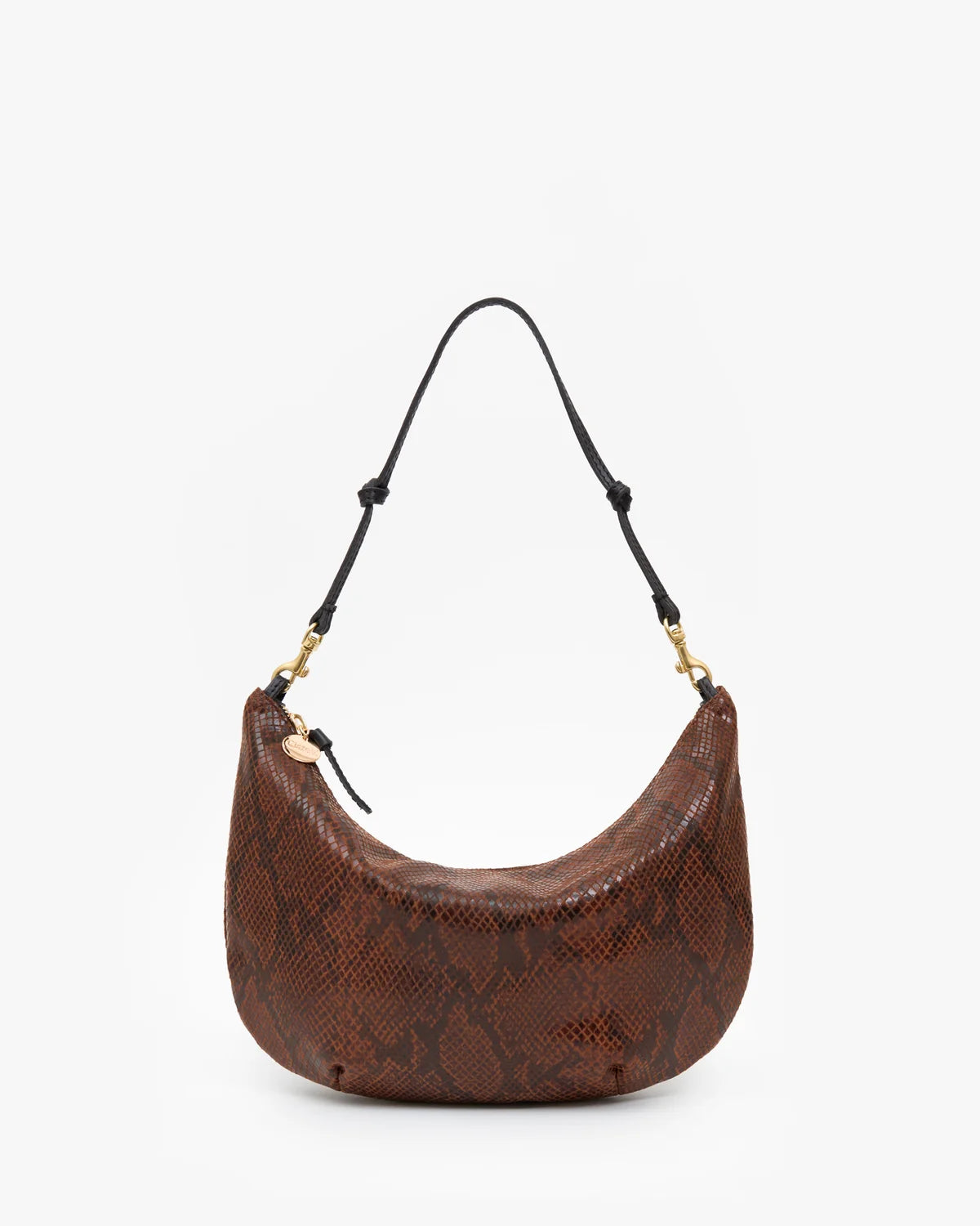 Clare V Lune, Auburn Embossed Python