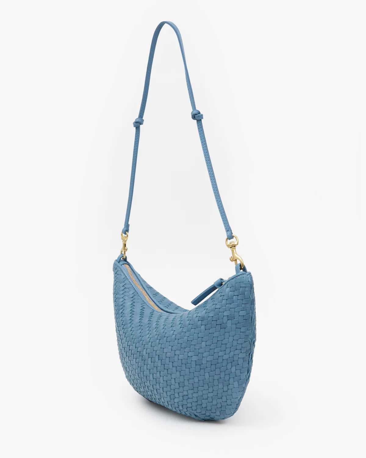 Clare V Lune, Desert Blue Woven Zig-Zag