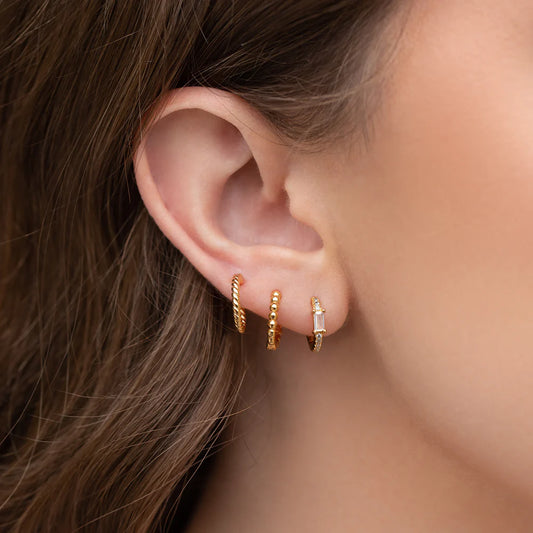 Girls Crew California Dreamin' Hoop Set, Gold