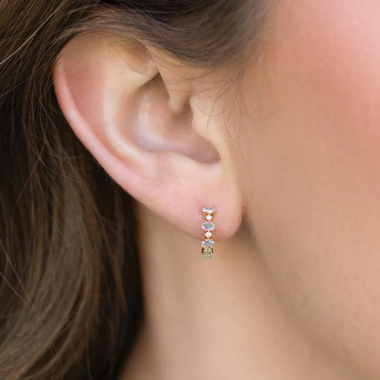 Girls Crew Iridescent Galaxy Hoops - Multiple Options