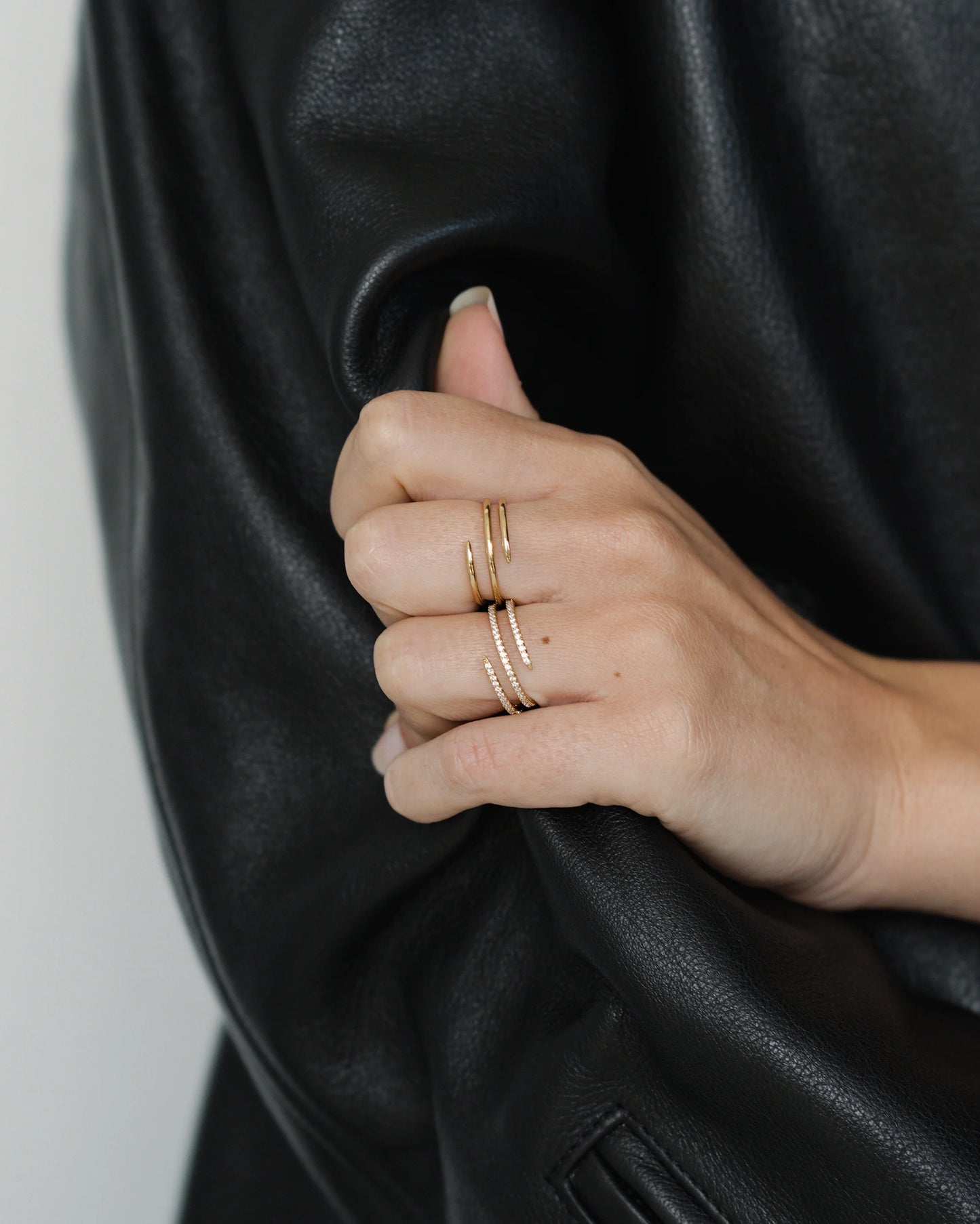 Mod + Jo Greer Pave Spiral Ring - Multiple Options