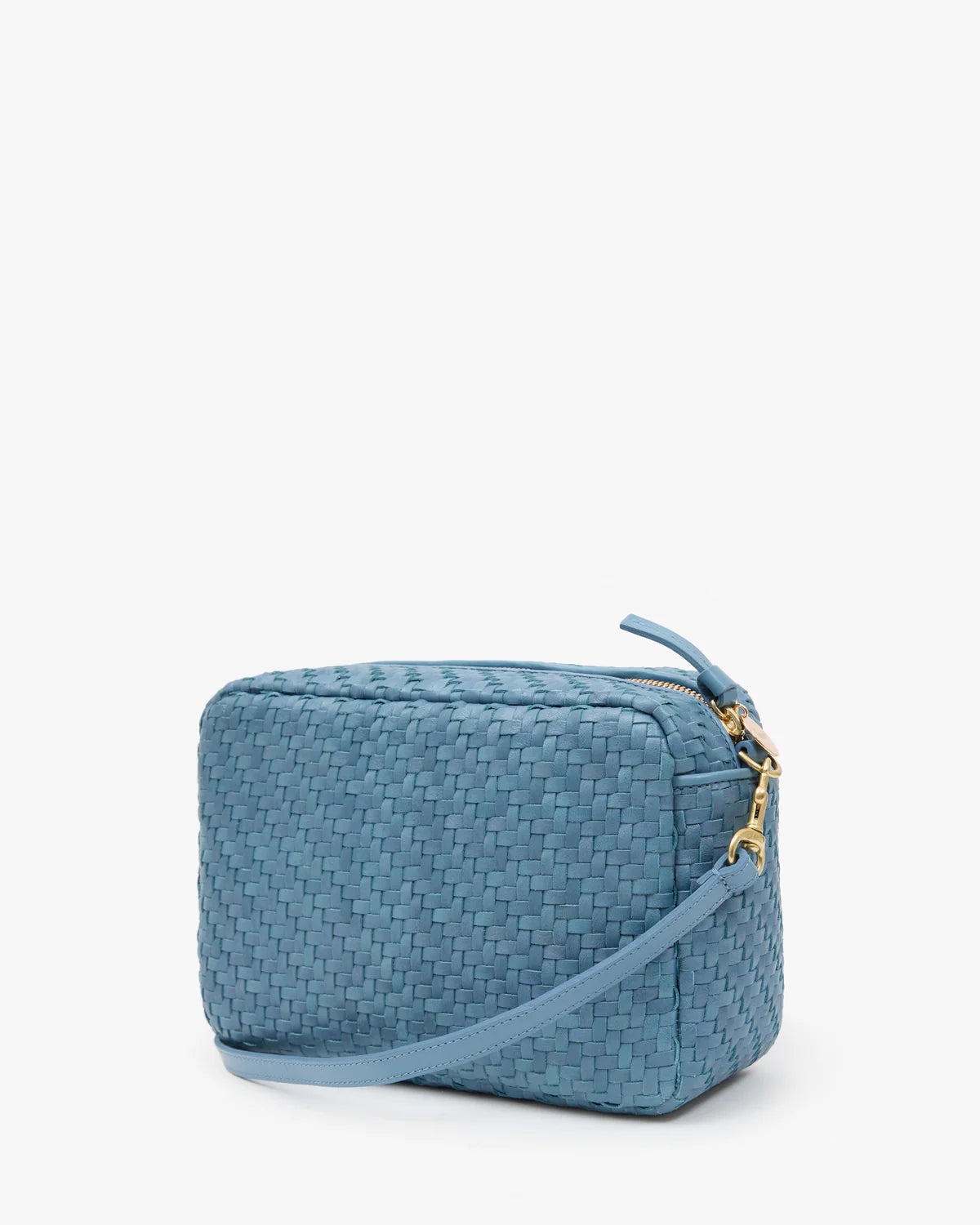 Clare V Marisol, Desert Blue Woven Zig-Zag