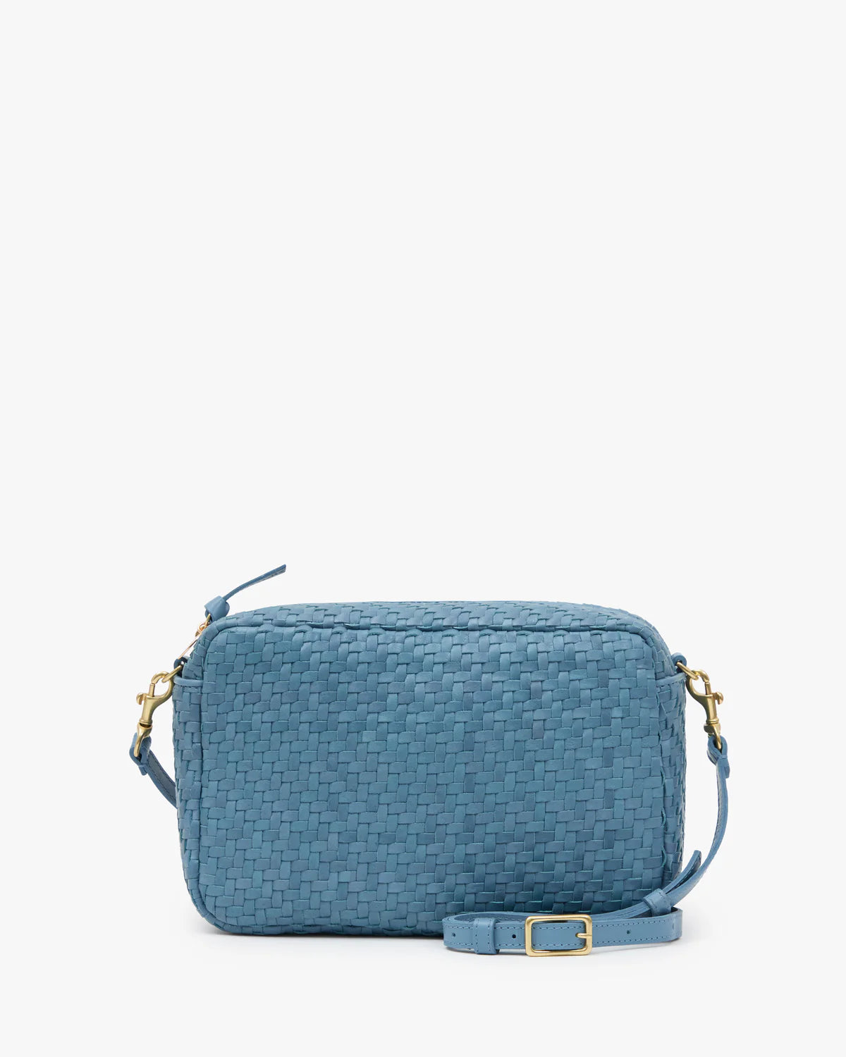 Clare V Marisol, Desert Blue Woven Zig-Zag