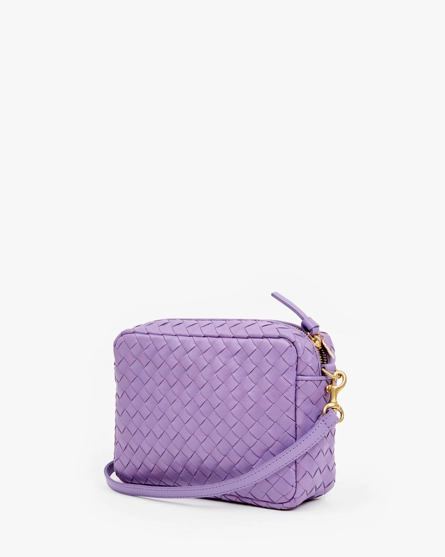Clare V Midi Sac, Jacaranda Diagonal Woven