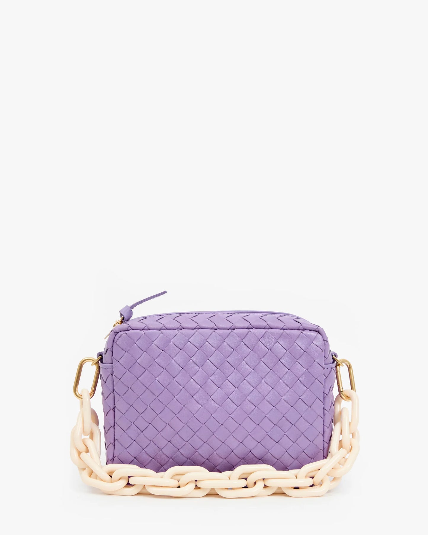 Clare V Midi Sac, Jacaranda Diagonal Woven