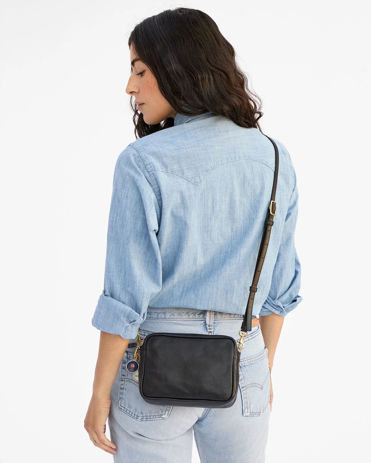 Clare V Midi Sac, Black Petit Caviar