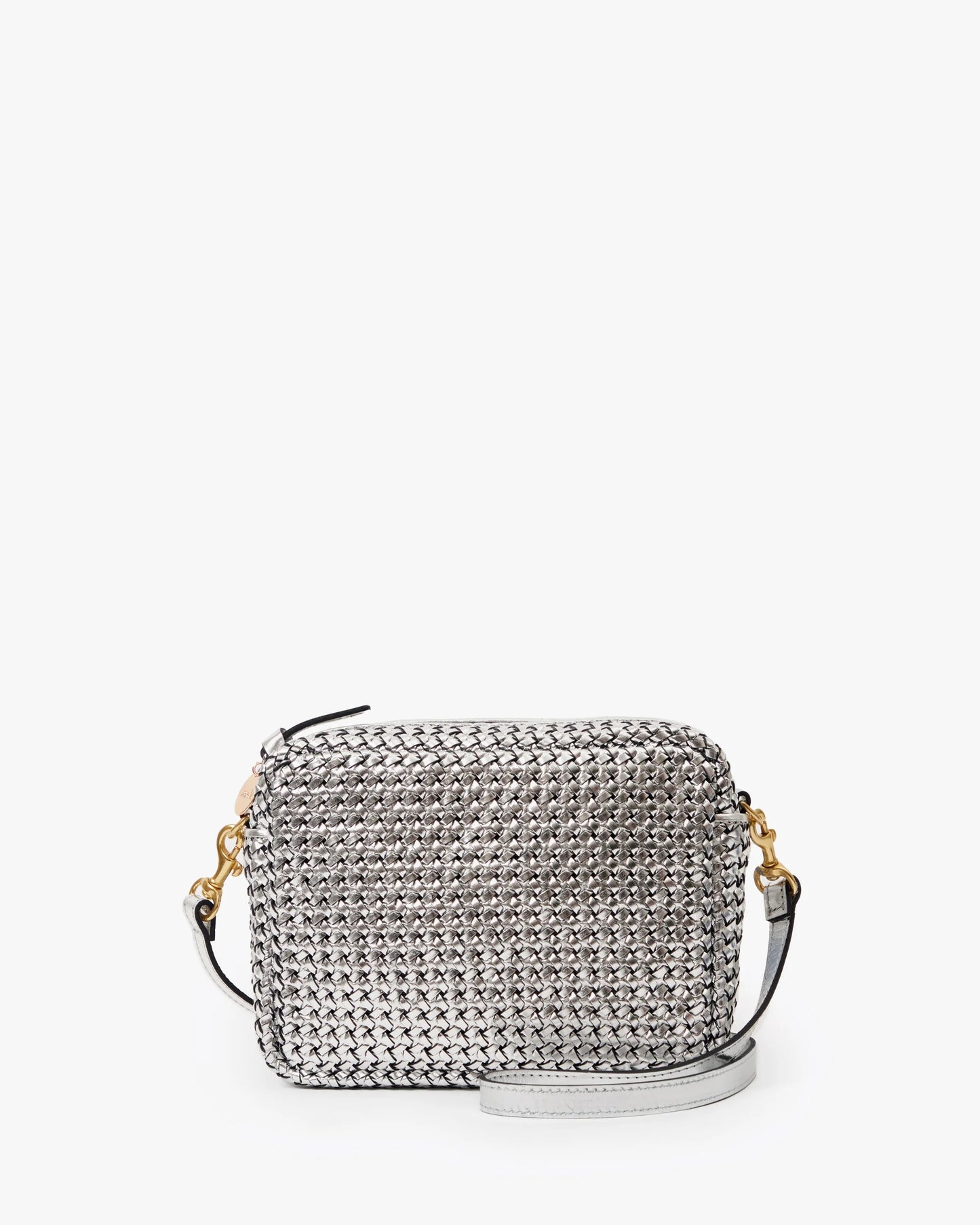 Clare V Midi Sac, Silver Woven Étoile