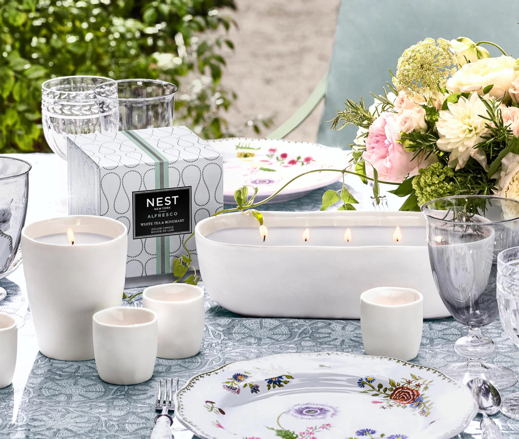 NEST White Tea & Rosemary Alfresco Multi-Wick Decorative Candle