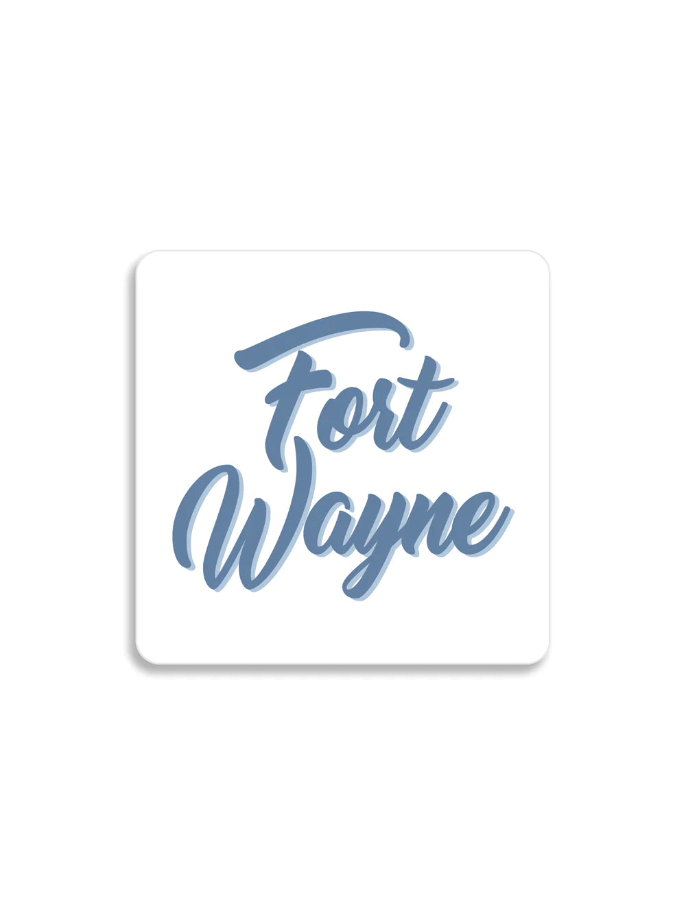 Old Fort Tee Co. Signature Fort Wayne Magnet - Blue