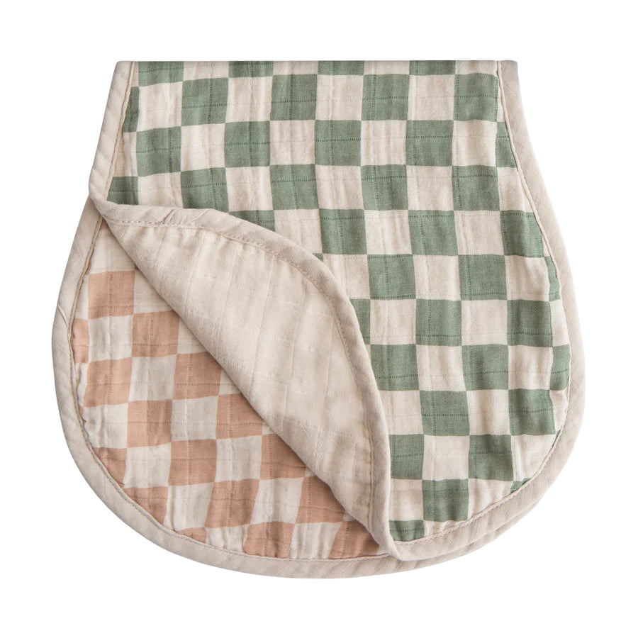 Mushie Organic Cotton Muslin Burp Cloth 2-Pack - Multiple Options