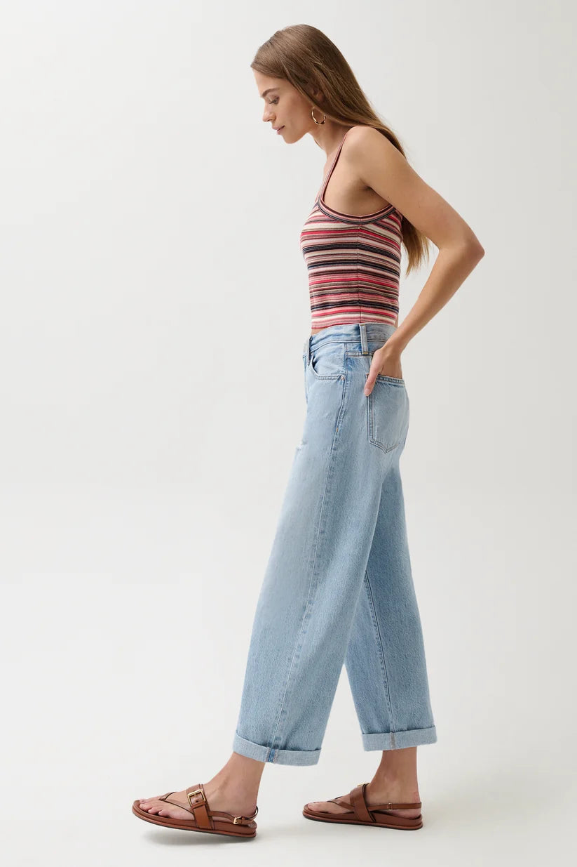 Pistola Donny Rolled Hem Boyfriend Jean, Old Blues