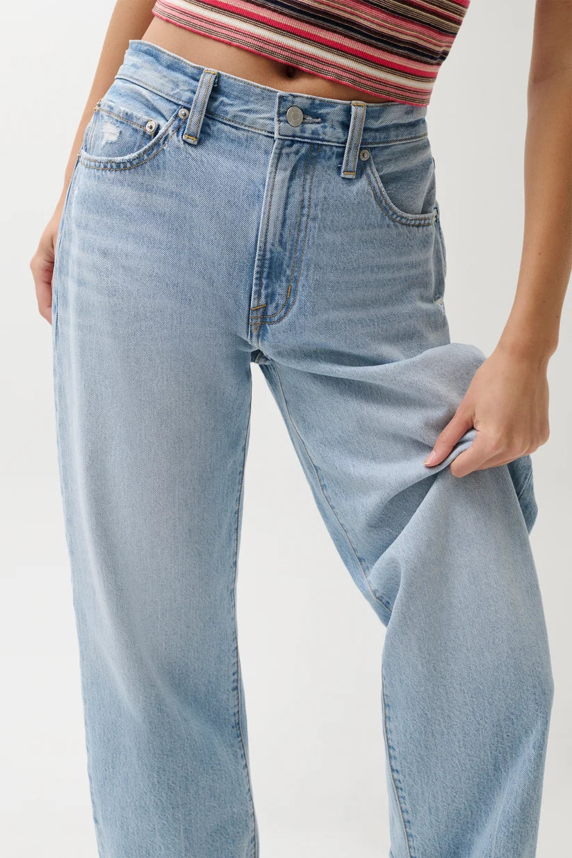 Pistola Donny Rolled Hem Boyfriend Jean, Old Blues