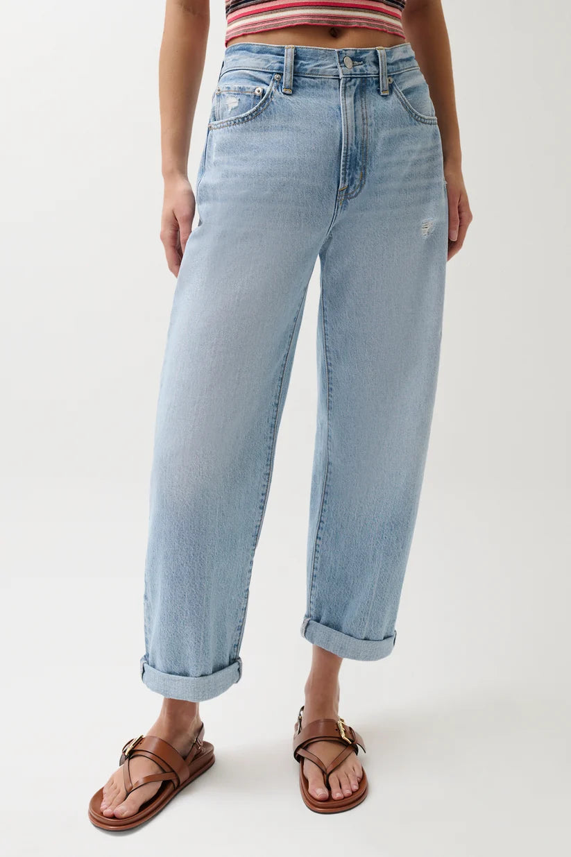 Pistola Donny Rolled Hem Boyfriend Jean, Old Blues