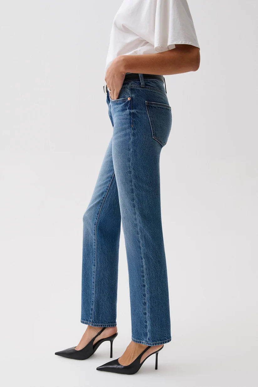 Pistola Aleks Mid Rise Straight Long, Sea Salt
