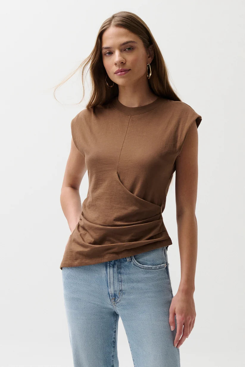 Pistola Nya Draped Tee, Java
