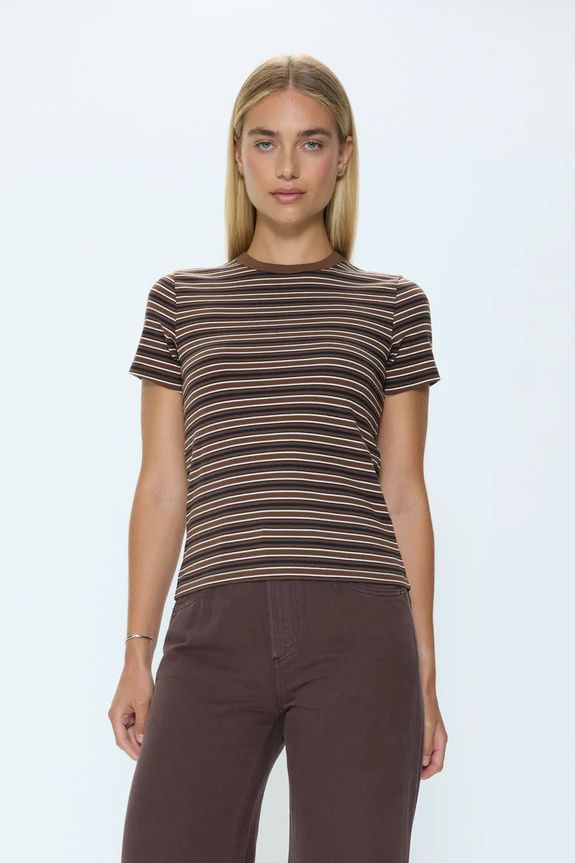 Pistola Alba Tee, Bruna Black Stripe