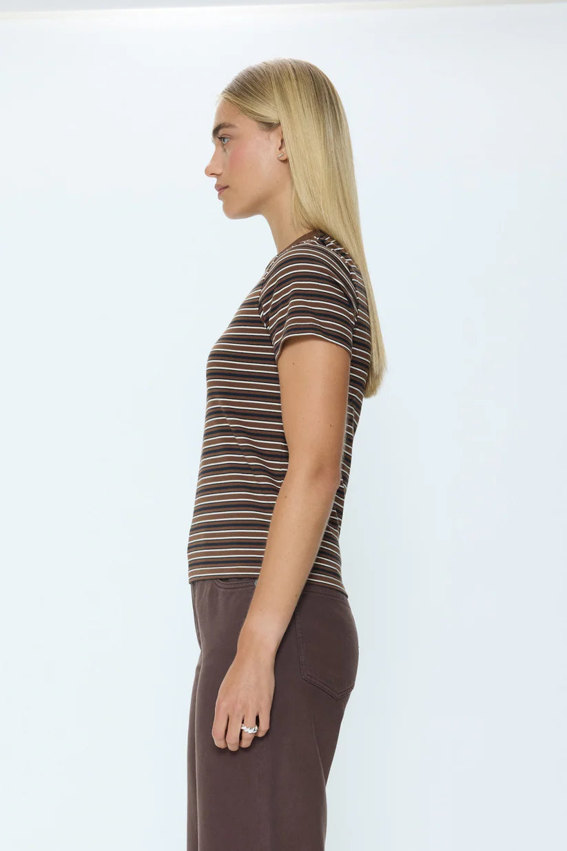 Pistola Alba Tee, Bruna Black Stripe