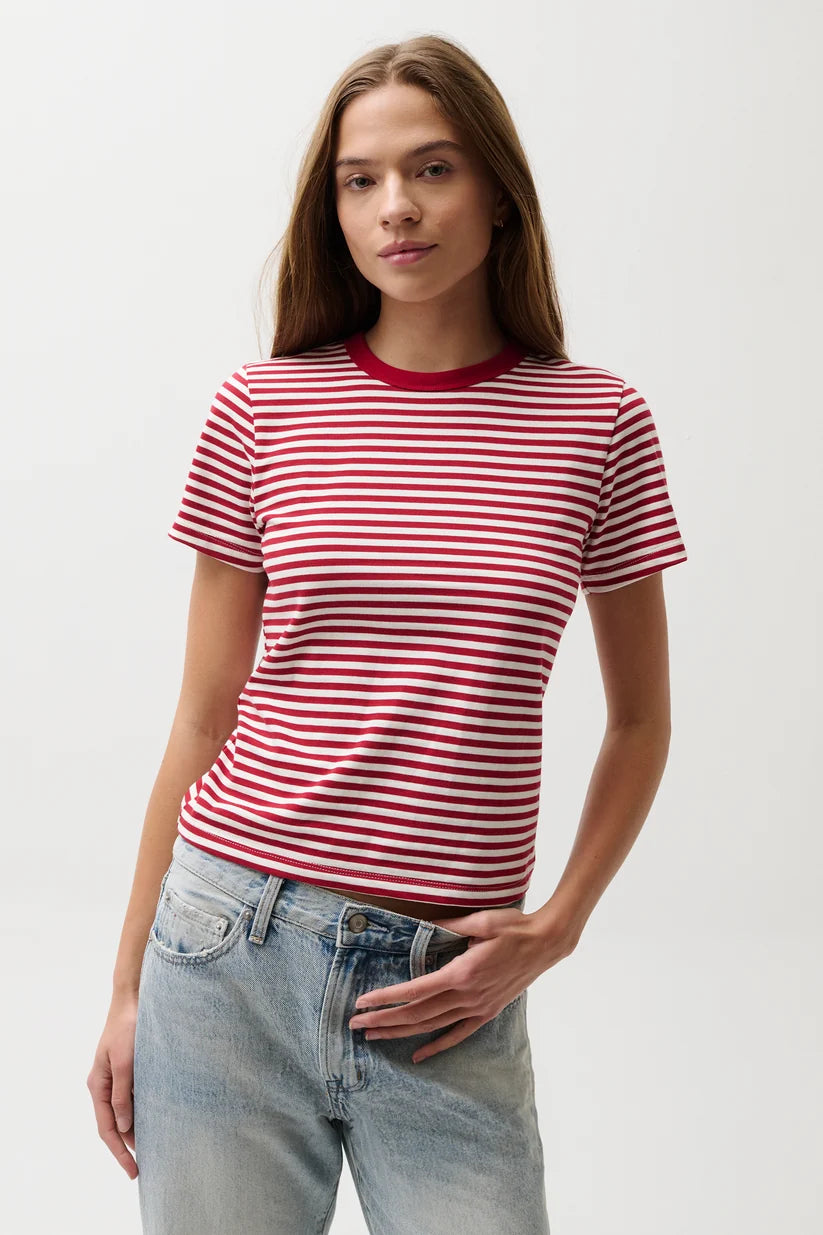 Pistola Alba Shrunken Tee, Racer Stripe