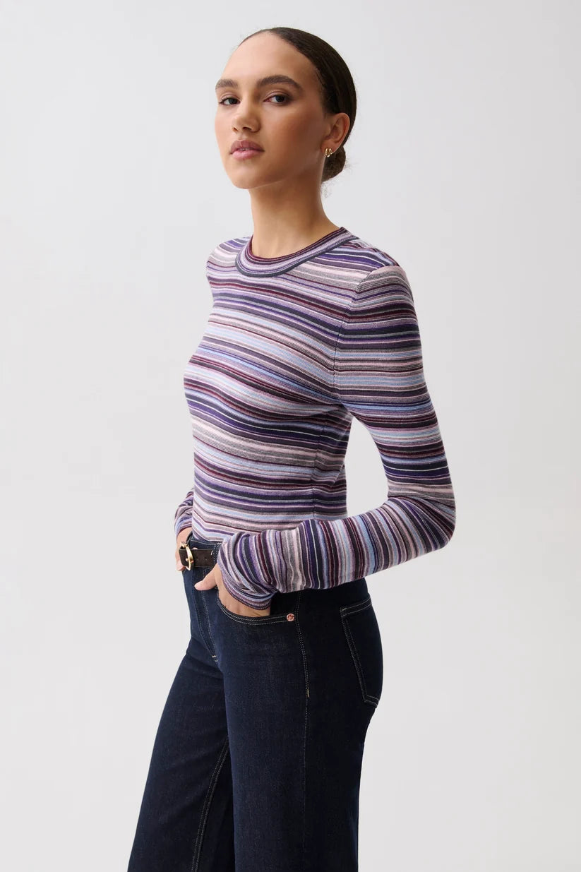 Pistola Madison Knit Long Sleeve, Lovina Stripe