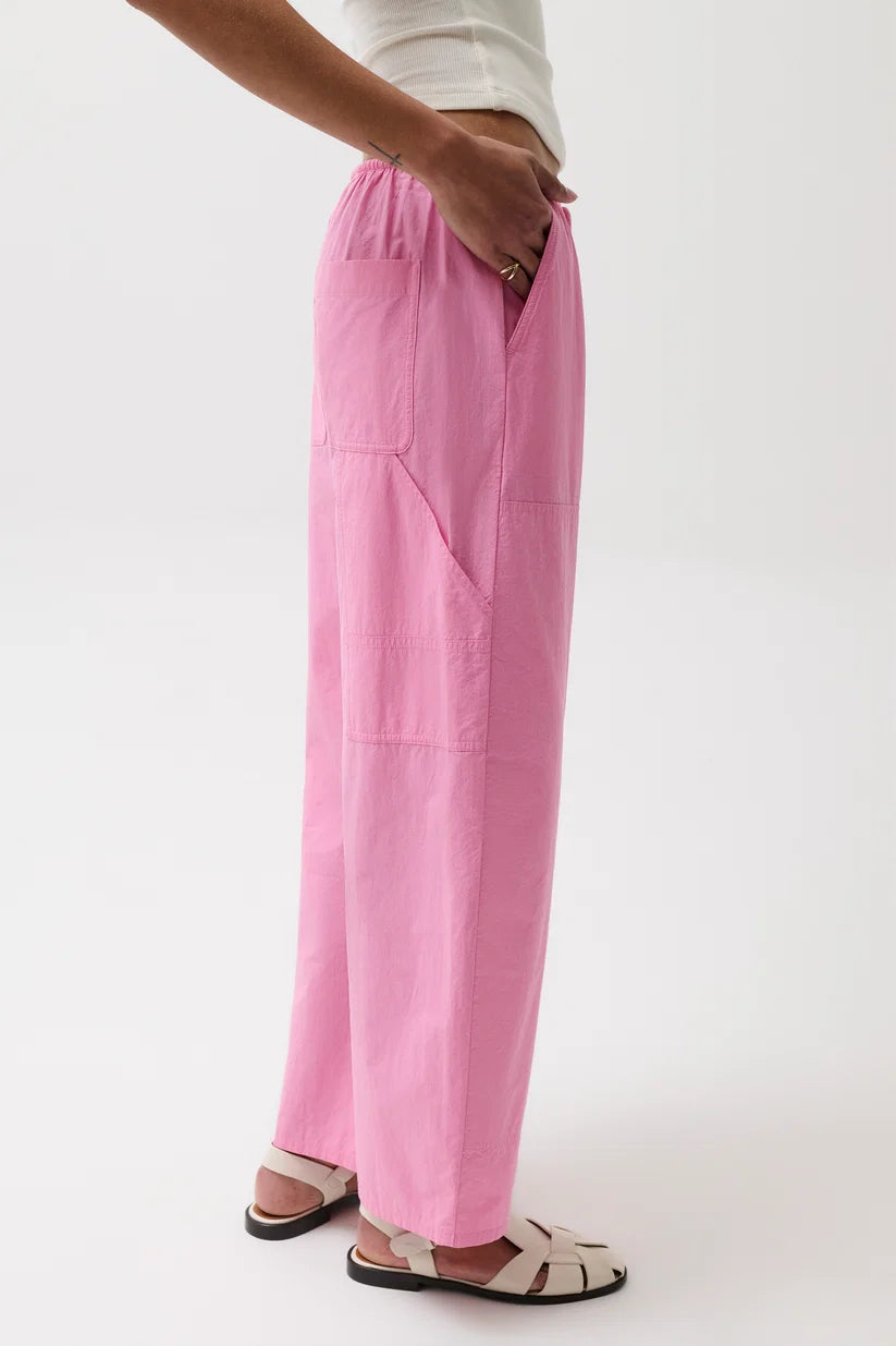 Pistola Theo Poplin Pant, Azalea