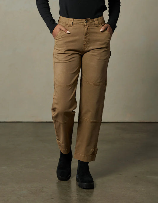 The Normal Brand Women's James Canvas Military Pants, Russet