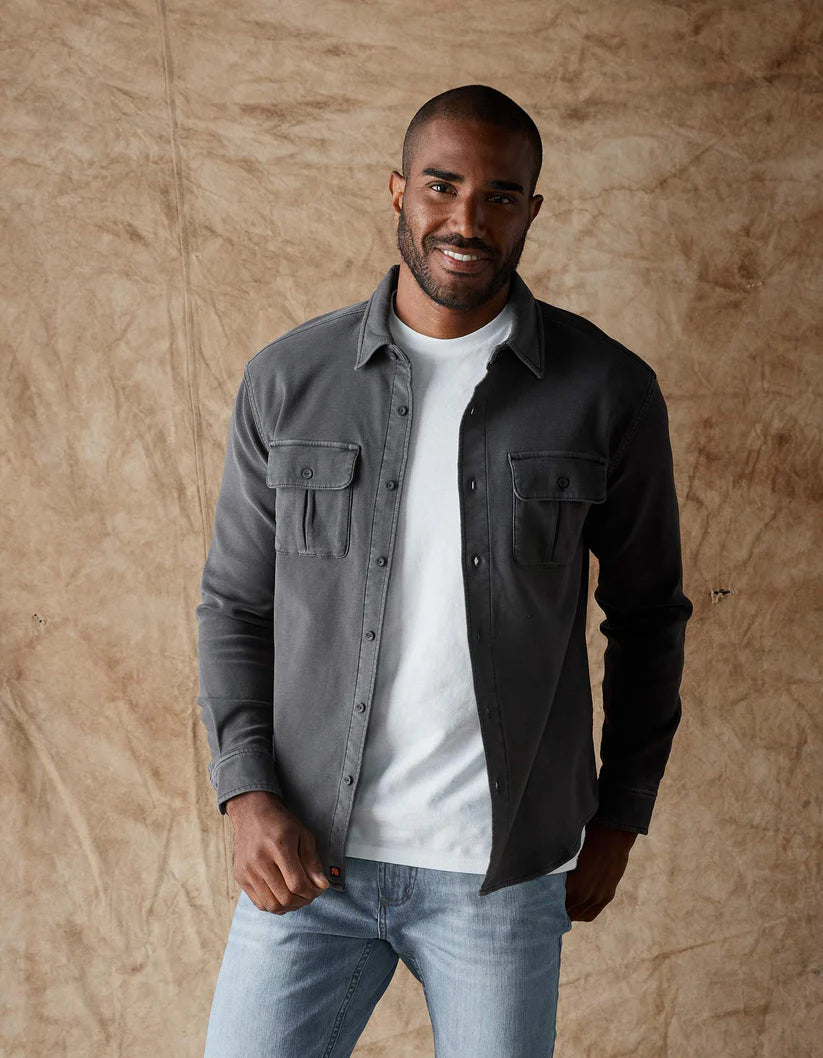 The Normal Brand Men's Comfort Terry Shirt Jacket - Multiple Options