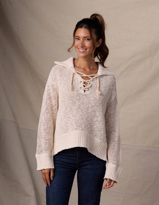 The Normal Brand Women's Cora Knit Popover, Cream