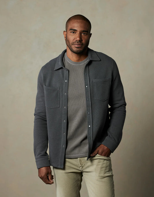 The Normal Brand Men's Looped Terry Shirt, Shadow