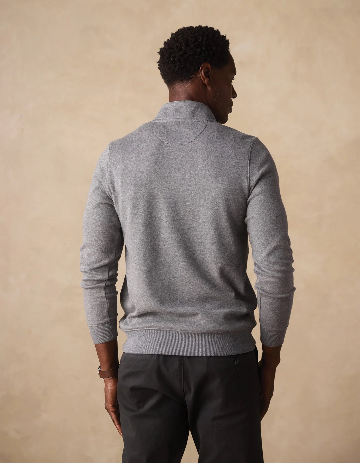 The Normal Brand Men's Fleece Puremeso Quarter-Zip, Athletic Grey