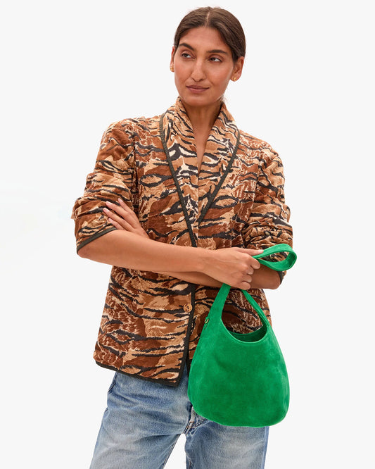 Clare V Petit Bando, Suede Grass