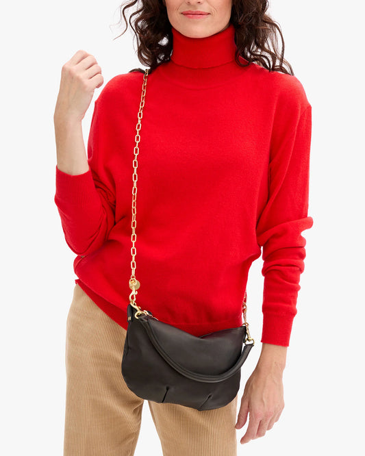 Clare V Oval Chain Crossbody Strap, Vintage Gold