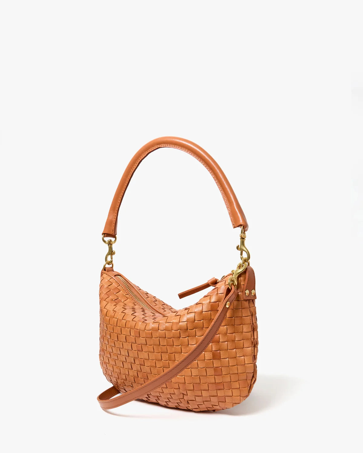 Clare V Petit Moyen, Natural Woven Checker