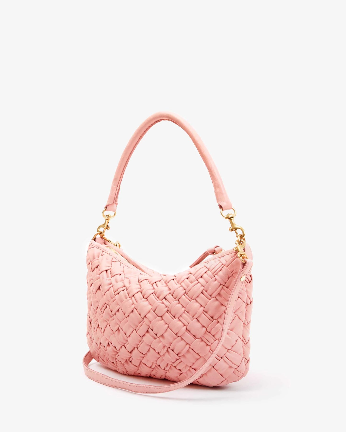 Clare V Petit Moyen, Blush Puffy Woven